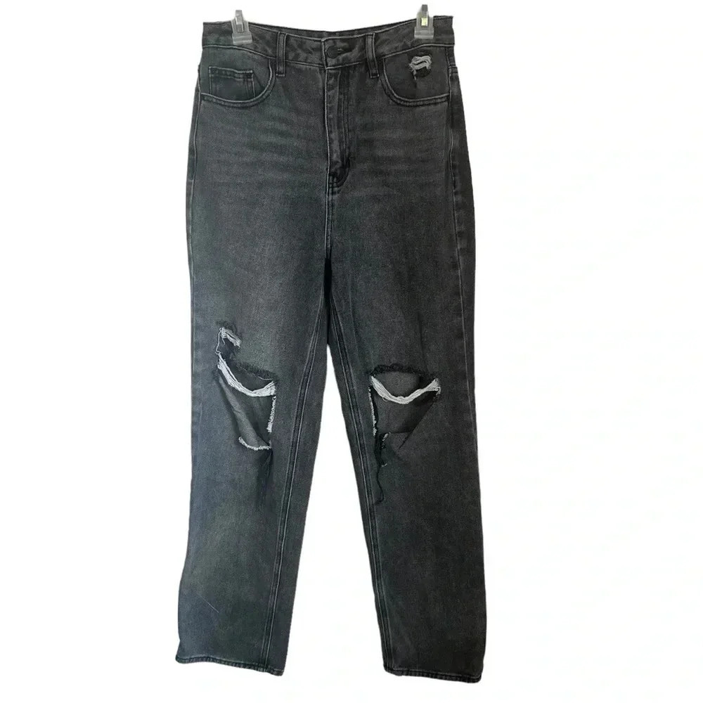 Pacsun 90's Boyfriend Jeans Black Stone wash size 28 women’s baggy distressed
